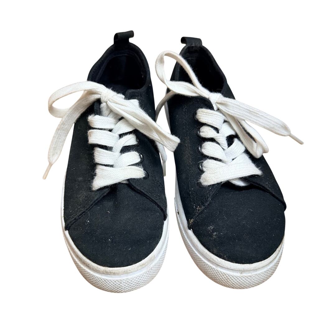 Fabkids Unisex Tennis Shoes Sneakers Lace Up Black White Size 13